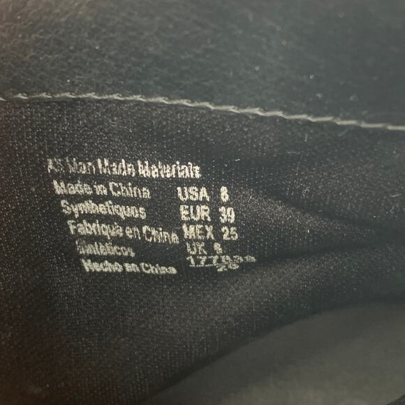 Brash Women's Black Chunky Chonk Lace Up Heel Boots Size 8 - Picture 6 of 8